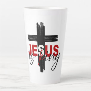 Taza De Café Latte Jesús es Rey