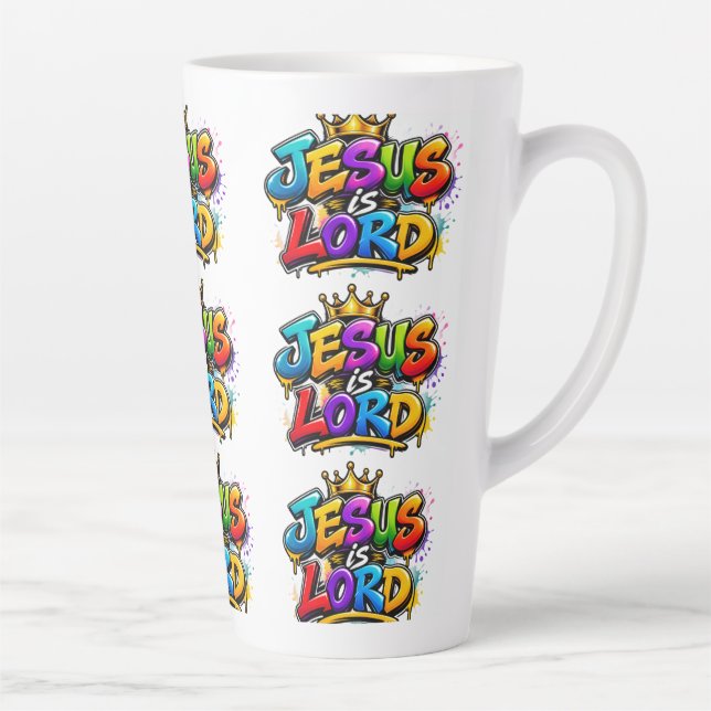 Taza De Café Latte Jesús es Señor (Derecha)