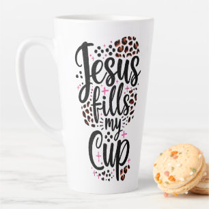 Taza De Café Latte Jesús Llena Mi Copa
