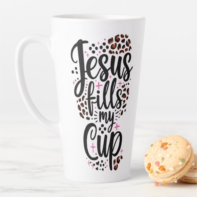 Taza De Café Latte Jesús Llena Mi Copa (In situ)