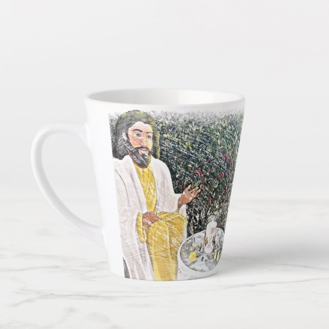 Taza De Café Latte Jesús y yo con café o té (Izquierda)