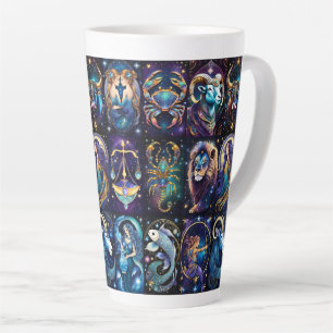 Taza De Café Latte Jewel Galaxy Zodiac