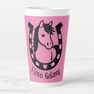 Taza De Café Latte Jinete del Club de Ponis