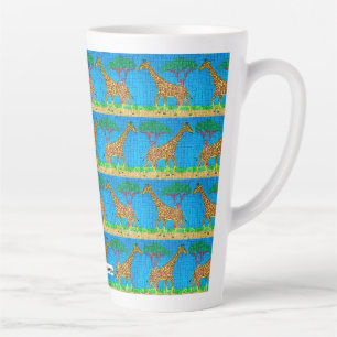 Taza De Café Latte Jirafa - Taza Latte