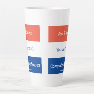 Taza De Café Latte Joe y Kamala Tall Coffee Mug