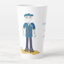 Taza De Café Latte 'Joey' - Vive tu sabiduría (M) Latte Mug