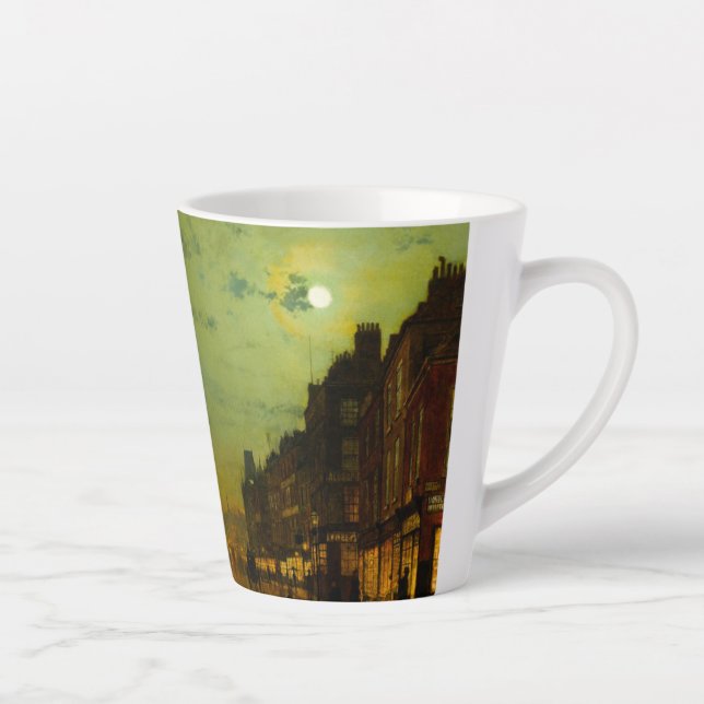 Taza De Café Latte John Atkinson Grimshaw Glasgow Docks (Derecha)