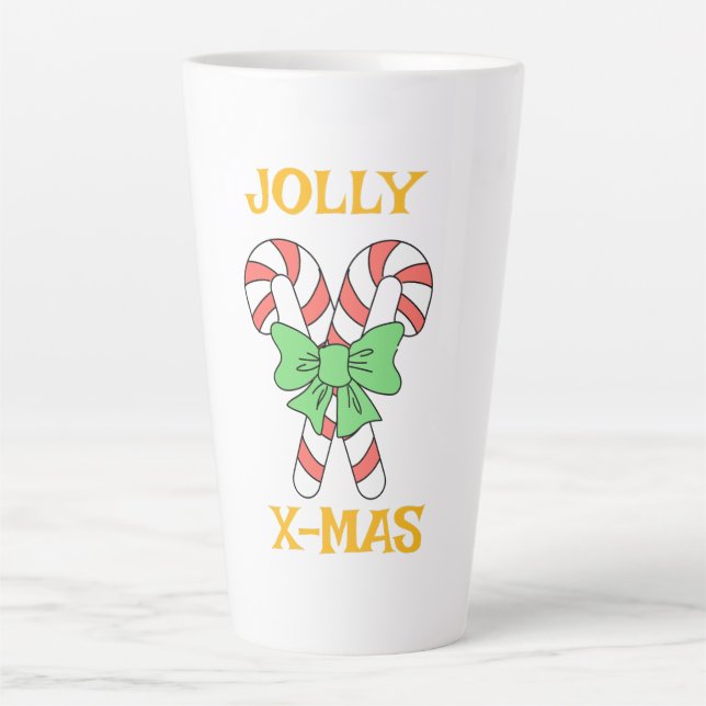 TAZA DE CAFÉ LATTE JOLLY CHRISTMAS (Anverso)