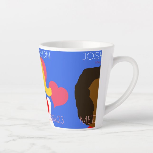 Taza De Café Latte Joshua y aliston (Derecha)
