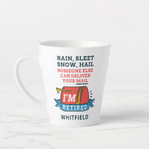 Taza De Café Latte Jubilación Trabajador Postal Reparto Correo Person