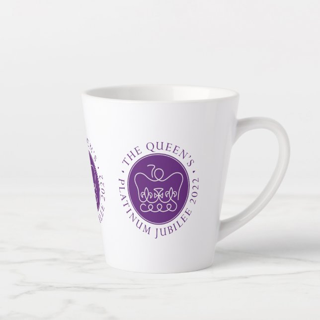 Taza De Café Latte Jubileo platino de Reina (Derecha)