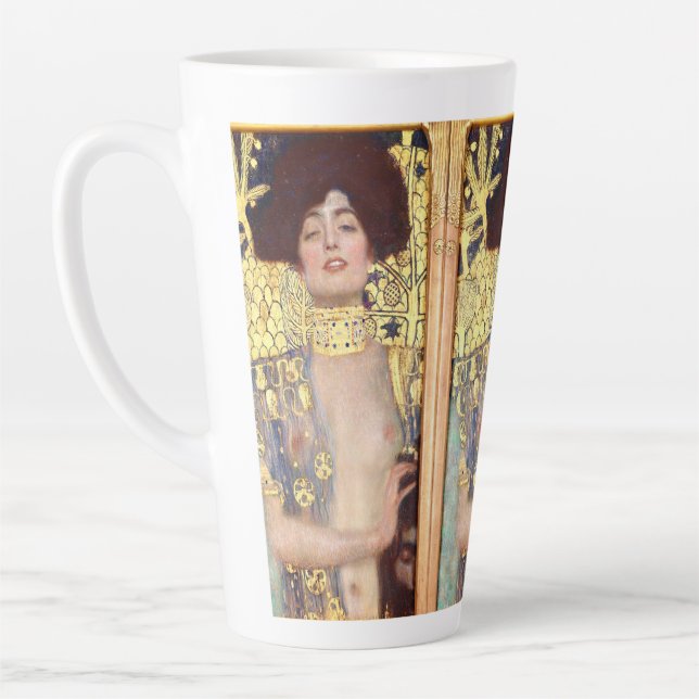 Taza De Café Latte Judith and the Head of Holofernes by Gustav Klimt (Izquierda)