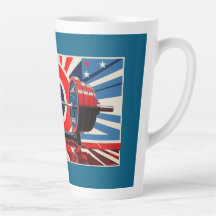 Juego de Barbell Olímpico de Arte Pop Patriótico