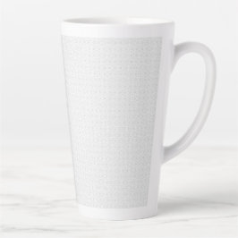 Taza De Café Latte Juego de carpetas de archivo con monograma blanco 