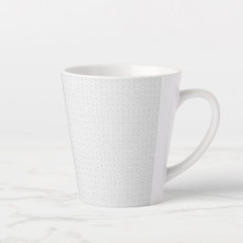 Taza De Café Latte Juego de carpetas de archivo con monograma blanco 
