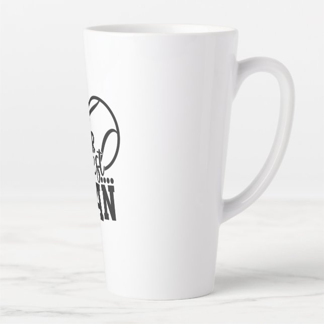 Taza De Café Latte Jugador de tenis | Pequeña hermana mayor fanática  (Derecha)