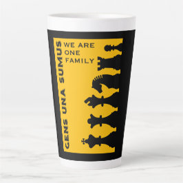 Taza De Café Latte Jugadores De Ajedrez Competitivos