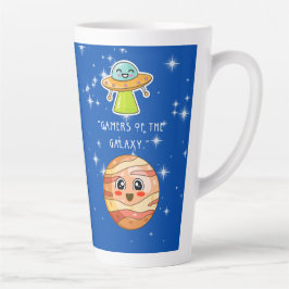 TAZA DE CAFÉ LATTE JUGADORES DE LA GALAXIA