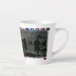 Taza De Café Latte June 6th, 1944 Normandy Landing on a White Coffee