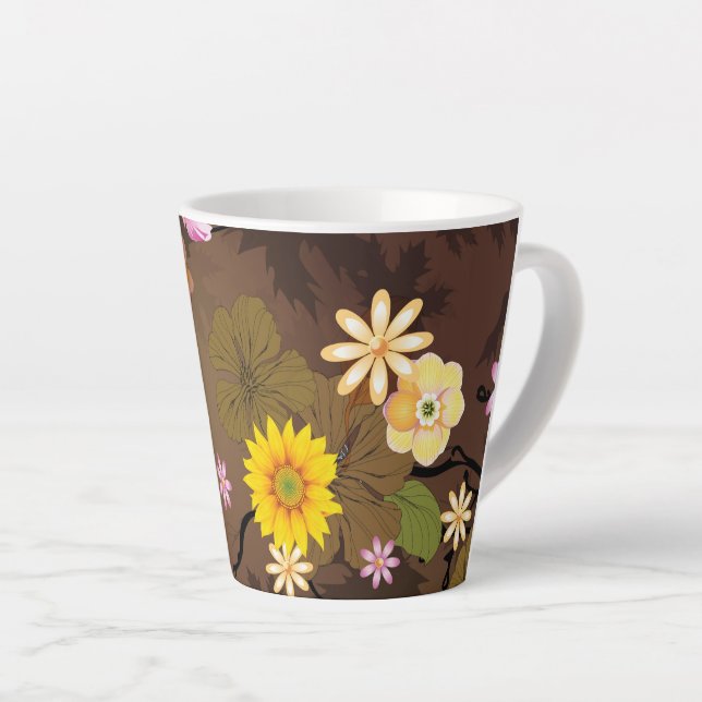 Taza De Café Latte Jungla imaginaria 3 (Ángulo derecho)