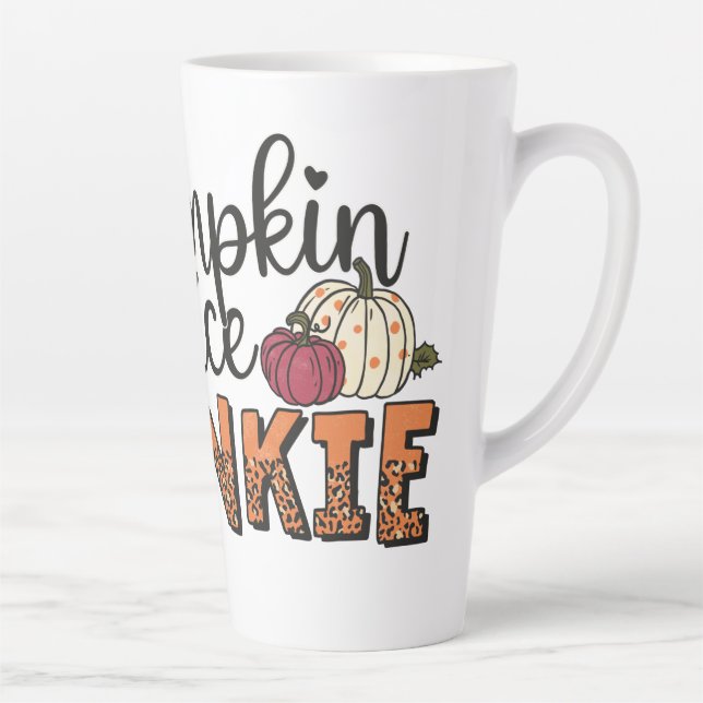 Taza De Café Latte Junkie Latte Mug (Derecha)