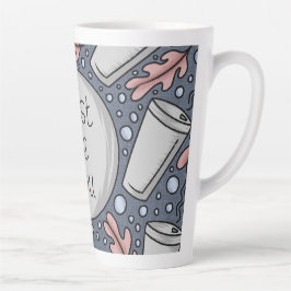 Taza De Café Latte Just be you- hand drawn illustration