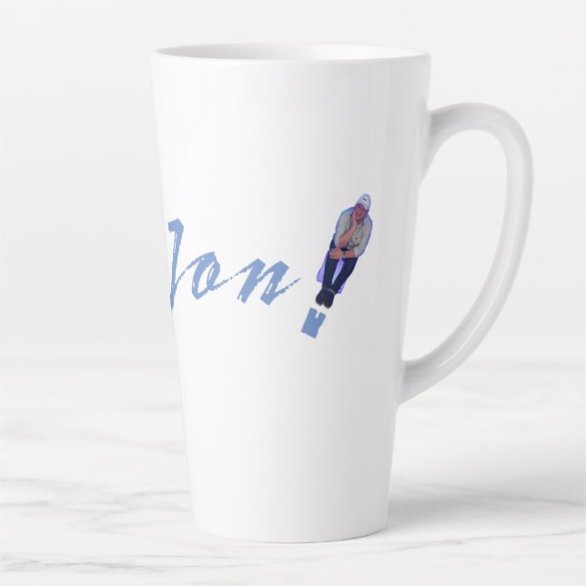 Taza De Café Latte Just Jon Latte Mug (Derecha)