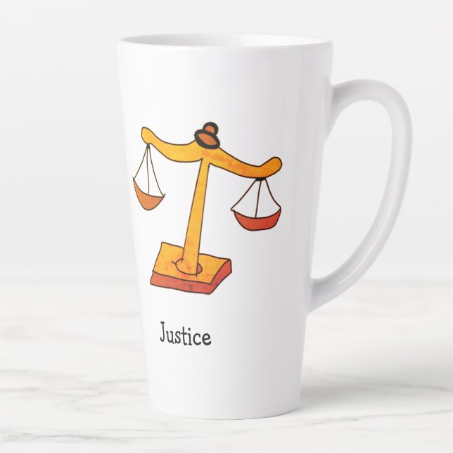 Taza De Café Latte justicia (Derecha)