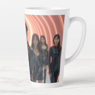 TAZA DE CAFÉ LATTE K-POP