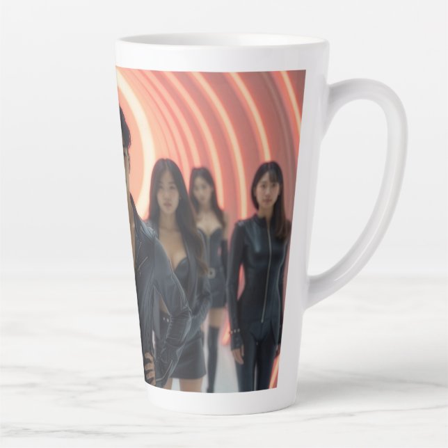 TAZA DE CAFÉ LATTE K-POP (Derecha)