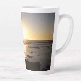 Taza De Café Latte Kalbarri Beach Sunset Latte Mugs