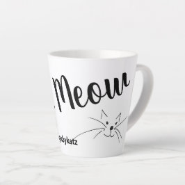 Taza De Café Latte Katz Meow