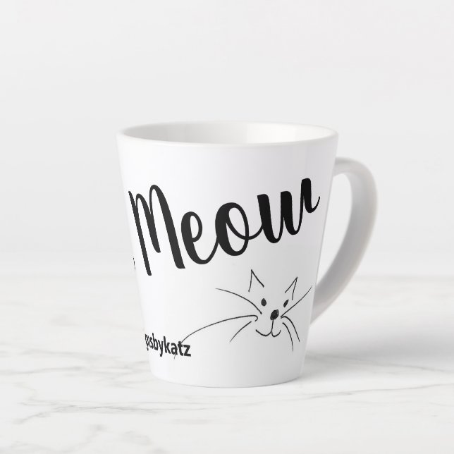 Taza De Café Latte Katz Meow (Ángulo derecho)