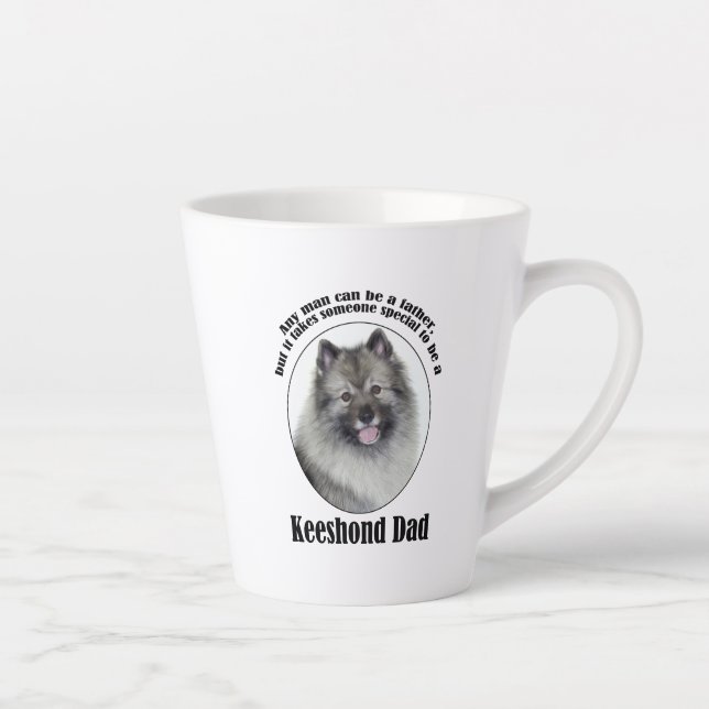Taza De Café Latte Keeshond Dad (Derecha)