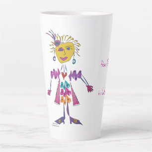 Taza De Café Latte 'Kiki'- Cómo te presentas en la vida importa latte