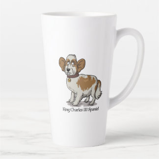 Taza De Café Latte King Charles III Spaniel - Cartoon