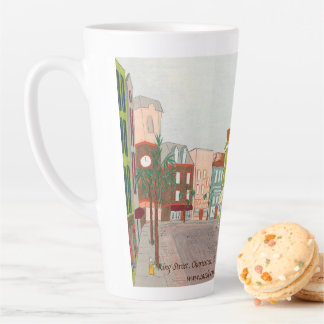 Taza De Café Latte "King Street, Charleston, SC 1990" latte mug