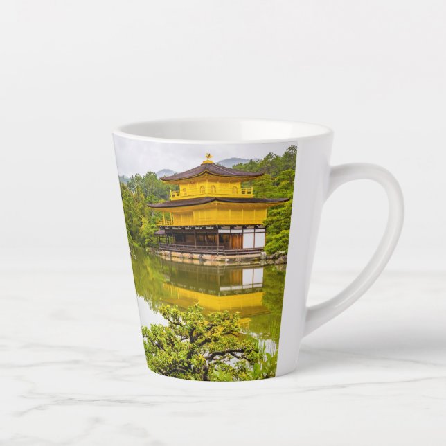 Taza De Café Latte Kinkaku-ji O Pabellón Y Estanques De Oro, Kioto (Derecha)
