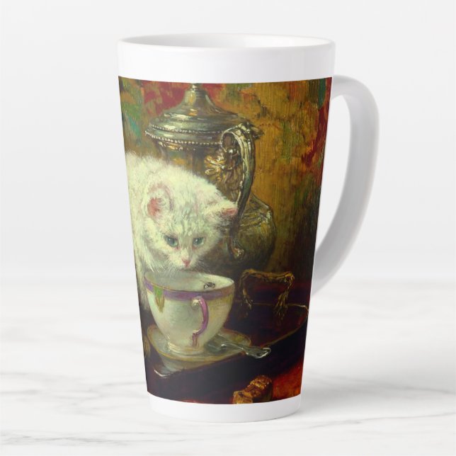 Taza De Café Latte Kittens Tea Fiesta (Ángulo derecho)