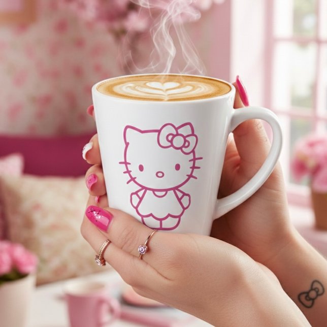 Taza De Café Latte Kitty (Subido por el creador)