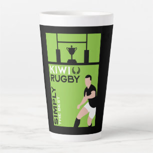 Taza De Café Latte Kiwi NZ Rugby