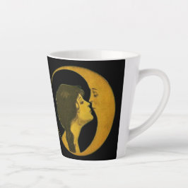 Taza De Café Latte Klimt-Inspired Surreal Collage