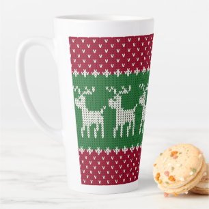 Taza De Café Latte Knit de vacaciones no, 01