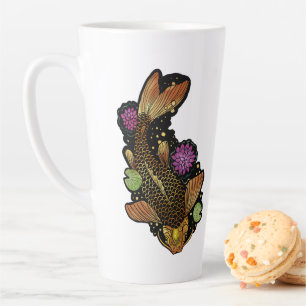 Taza De Café Latte Koi Fish