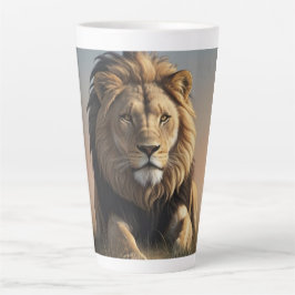 Taza De Café Latte König der Savanne