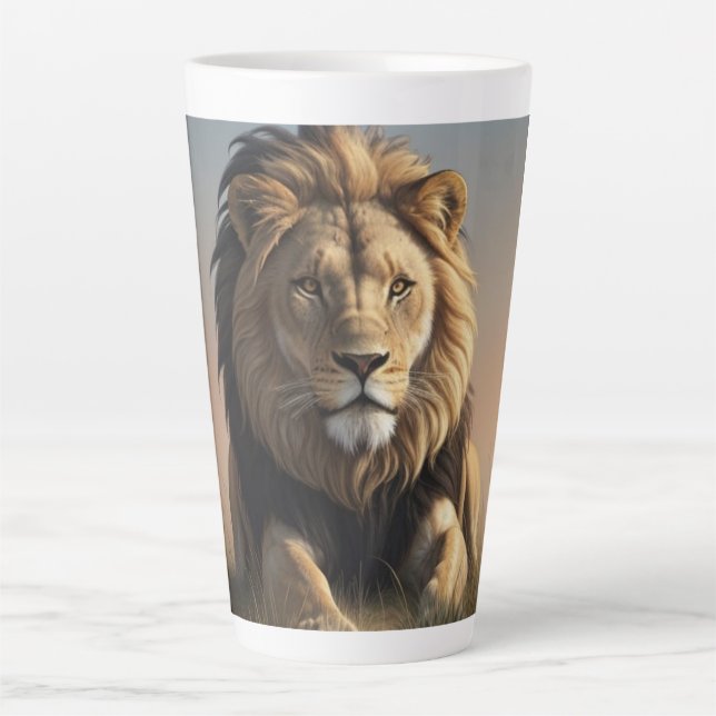 Taza De Café Latte König der Savanne (Anverso)