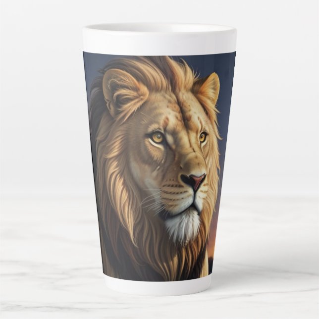 Taza De Café Latte König der Savanne (Anverso)