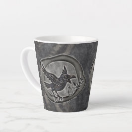 Taza De Café Latte Krähe Crow Rabe ruft CAW!