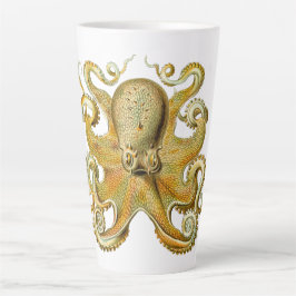 Taza De Café Latte Kraken Vintage, Pulpo Gamochonia, Ernst Haeckel
