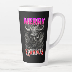 Taza De Café Latte Krampus Feliz